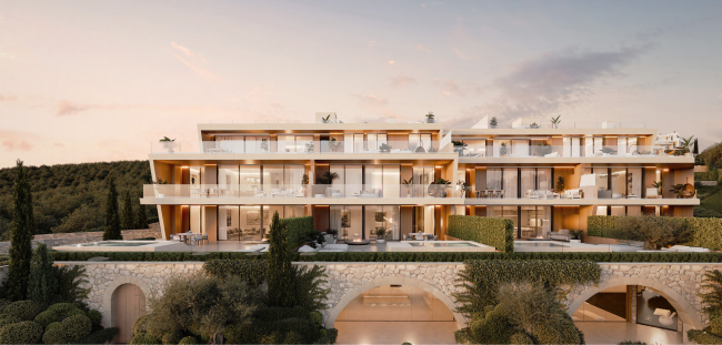 Słoneczny apartament z widokiem na zieleń i basen – Casares Costa (Blisko plaży)