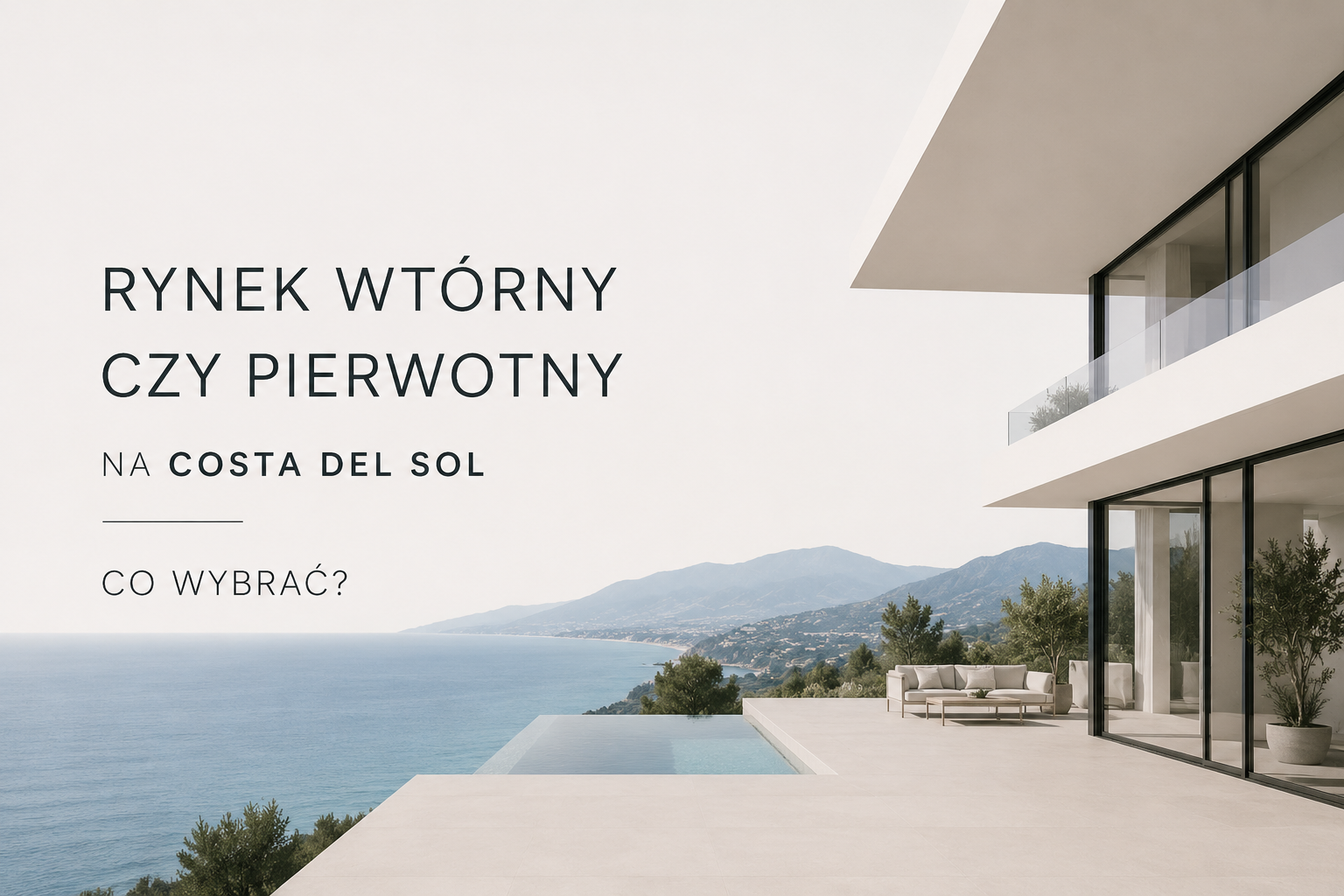 Rynek pierwotny czy wtórny na Costa del Sol? Co wybrać?