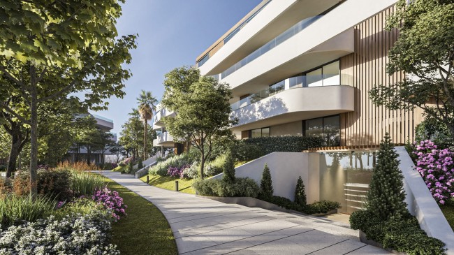 Nowoczesny apartament w pobliżu pól golfowych i plaż w Sotogrande, duży taras