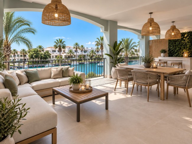 Odnowiony apartament w Sotogrande Marina z widokiem na morze 1552
